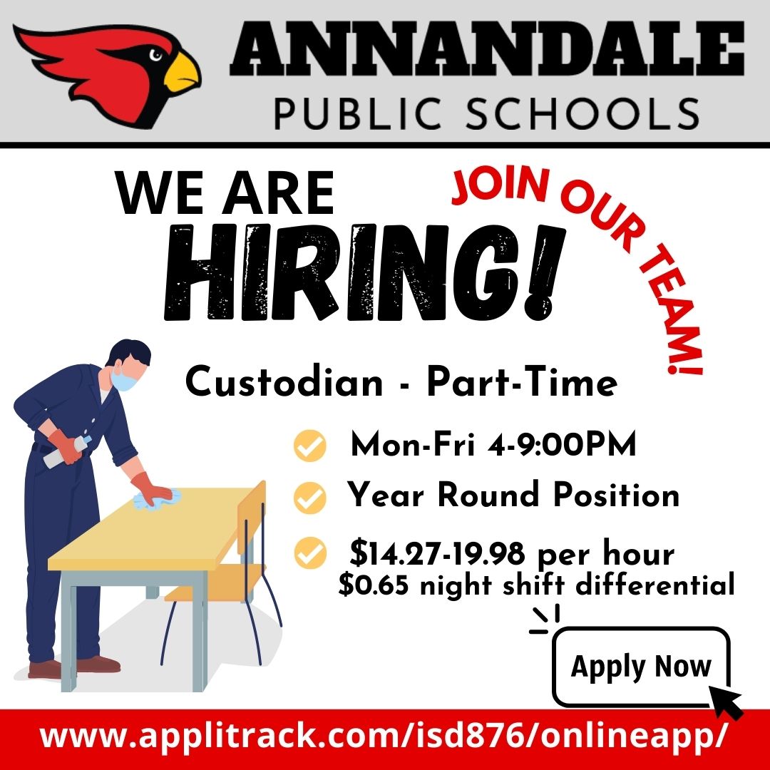 We're Hiring! #Employment #Joinourteam #Custodians