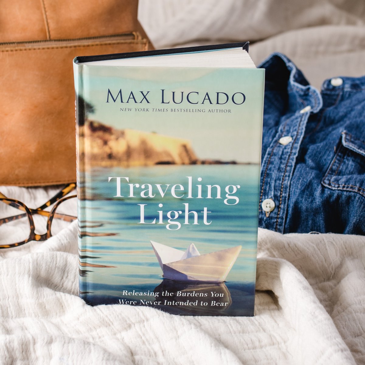MaxLucado's tweet photo. We've all seen weary travelers—everything they own crammed into their luggage, staggering through terminals and hotel lobbies with overstuffed suitcases, trunks, duffels, and backpacks. Backs ache. Feet burn. Eyelids droop. We can all be people like that—if not with our physical luggage, then at least with our spiritual load of guilt, discontentment, doubt, or loneliness.

Centered around the comforting, uplifting, words of Psalm 23, Traveling Light will give you the encouragement and the tools you need to release the burdens of

- self-reliance,
- arrogance,
- hopelessness,
- disappointment, and
- shame.

To learn more, visit: https://t.co/26yeWFLIYj

Blessings!
- Team Lucado