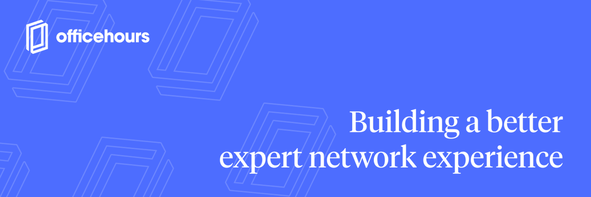 Investors, consultants &amp; founders want a faster, easier, more flexible expert network. 

We've been hard at work building just that. 

Our latest post covers what sets Office Hours apart from traditional expert networks like GLG &amp; AlphaSights. Read on 👇

officehours.com/blog/building-…