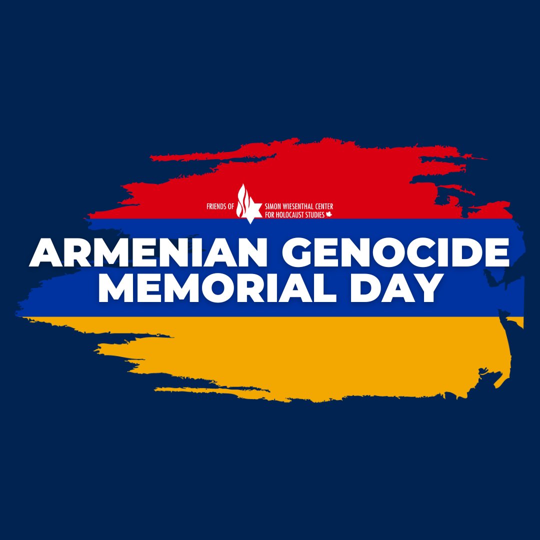 CanadianFSWC's tweet photo. Today is #ArmenianGenocide Memorial Day. We remember the 1.5 million Armenians who lost their lives at the hands of the Ottoman government during WWI. We also honour all the survivors who endured such pain and suffering. https://t.co/tDTxhwI42o