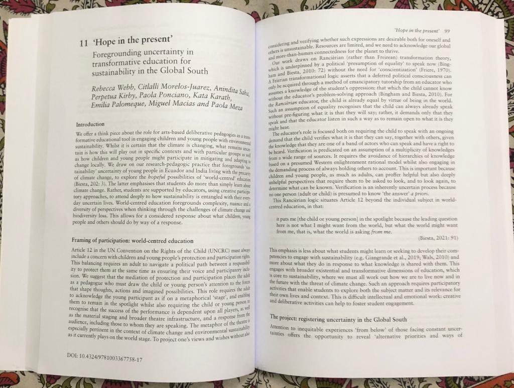 I am grateful to Dr. Rebecca Webb, Dr. Perpetua Kirby for co-authoring this write-up with me and Prof. Vinita Damodaran for being an advisor in the project.