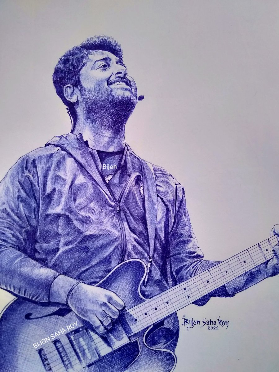 Pen art 🖊️ by me..
#happybirthday my all time favorite singer @arijitsingh 😍 ❤️🙏

#sketch #arijitsingh #singer #bollywood  #penart #pensketch #ballpenart #ballpendrawing   @TheArijitSingh @ArijitSinghSing @ArijitSingh_luv @ArijitSingh_FC7