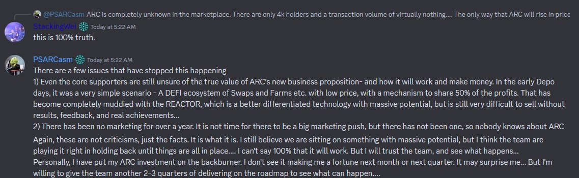 PrettyPennyP's tweet photo. You can say those are his own tokens, but he stole them from $arc to sell on his account.  In the meantime, team tokens are still dumping.  Up to 4 eth per day of your hard earned money is going to fund a team that will never have it's communities best interest in mind.
4/5 https://t.co/4oVHqInOqu