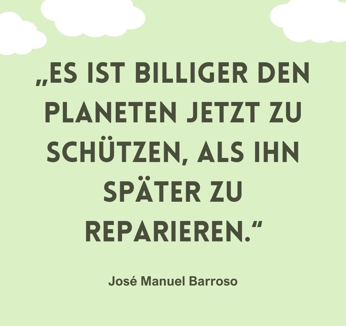Seid ihr auch der selben Meinung wie José Manuel Barroso? 💭 
#safetheplanet #unweltschutz
