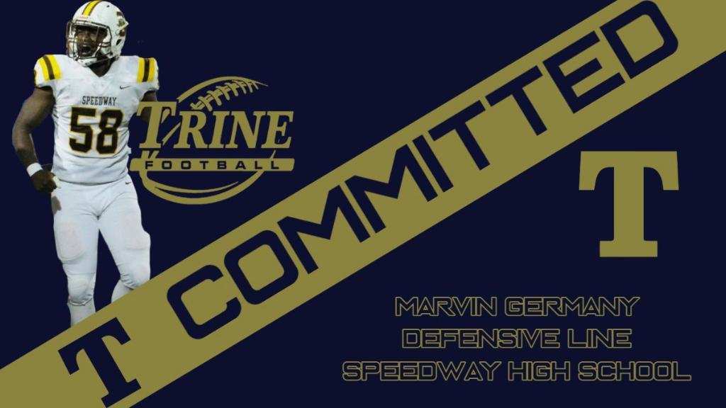 SparkplugFB's tweet photo. Bigtime shoutout to our guy Marvin Germany! 2 claps 4 one of our best👏👏 Marv will leave his mark on @SparkplugFB for years 2 come! GO BE GREAT Marv! @TrineThunderFB got a DAWG and even better young man. 
#ALLIN #FAMILY https://t.co/Ekq3d8cSOG