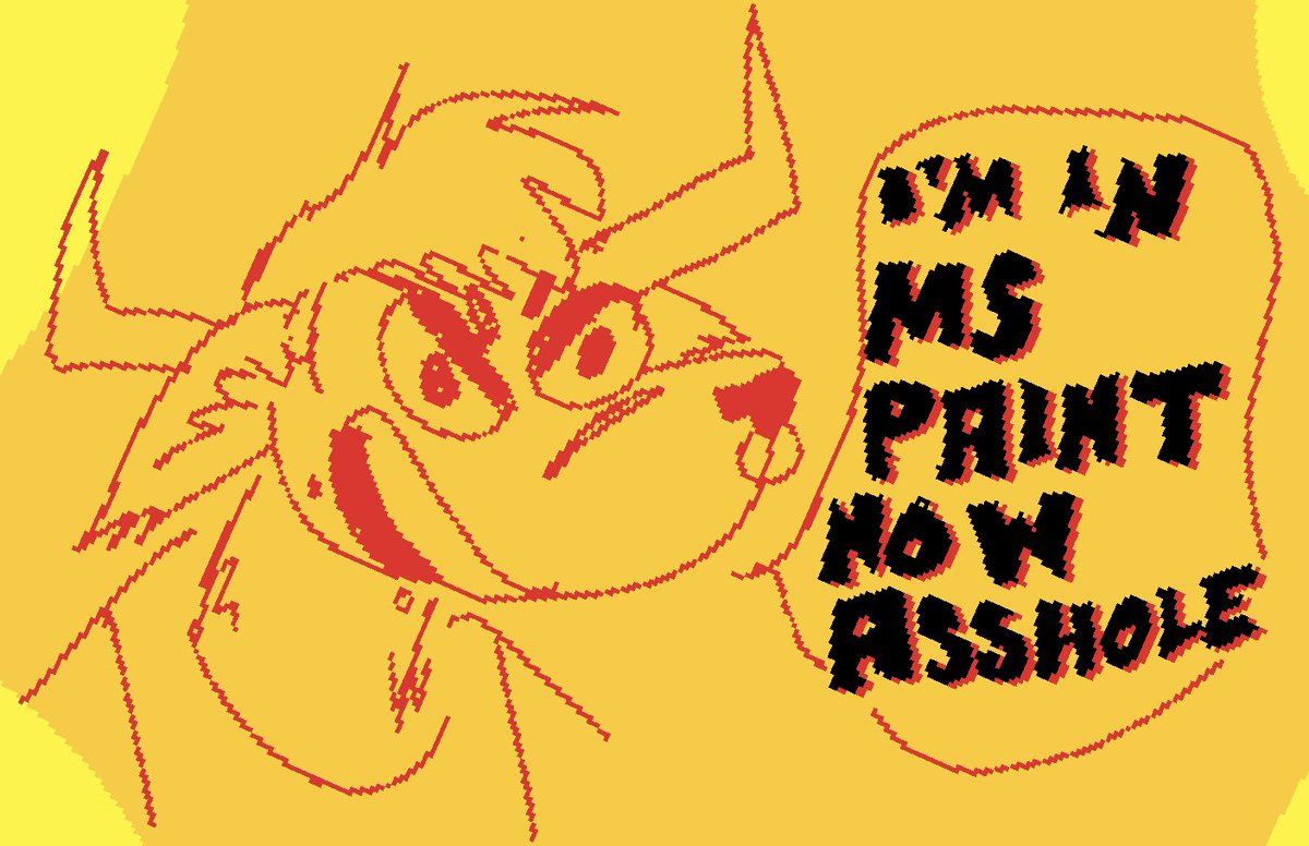 ravenkroftt's tweet image. ms paint style doodle dump

i finally figured out how to mimic mspaint in procreate and im so happy
