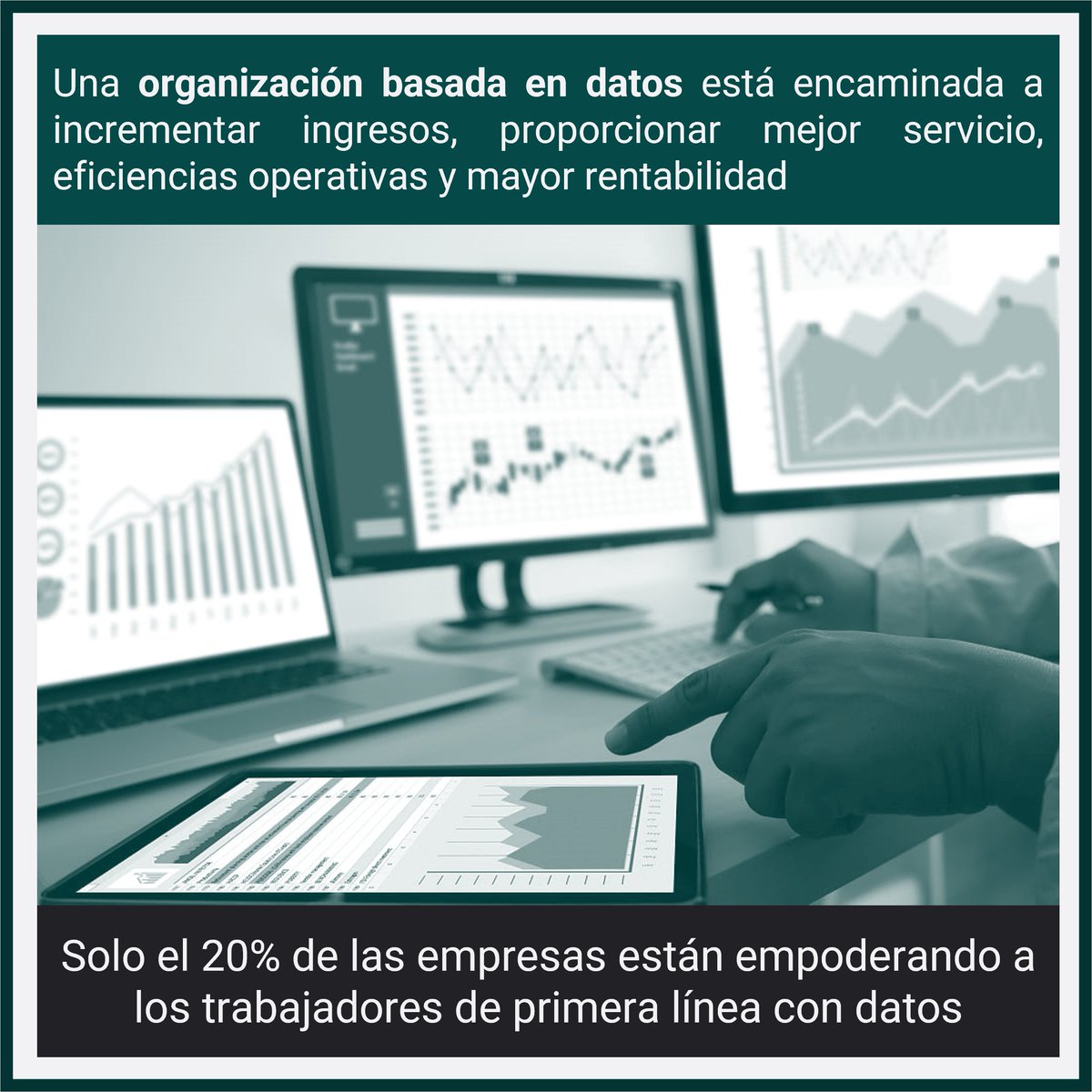 La organización basada en datos es un concepto que se refiere a las empresas que toman decisiones basadas en datos en lugar de instinto, esperanza, observaciones generales u opinión personal.

#datadrivenbusiness