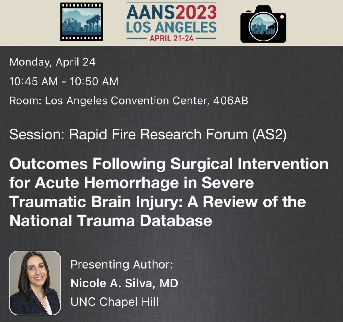 Thanks to @AANSNeuro and @AANSDiversity for giving me the opportunity to present at #AANS2023
and of course, opportunity to meet the famous @DGlaucomflecken 
#womeninneurosurgery #WINS #ILookLikeASurgeon