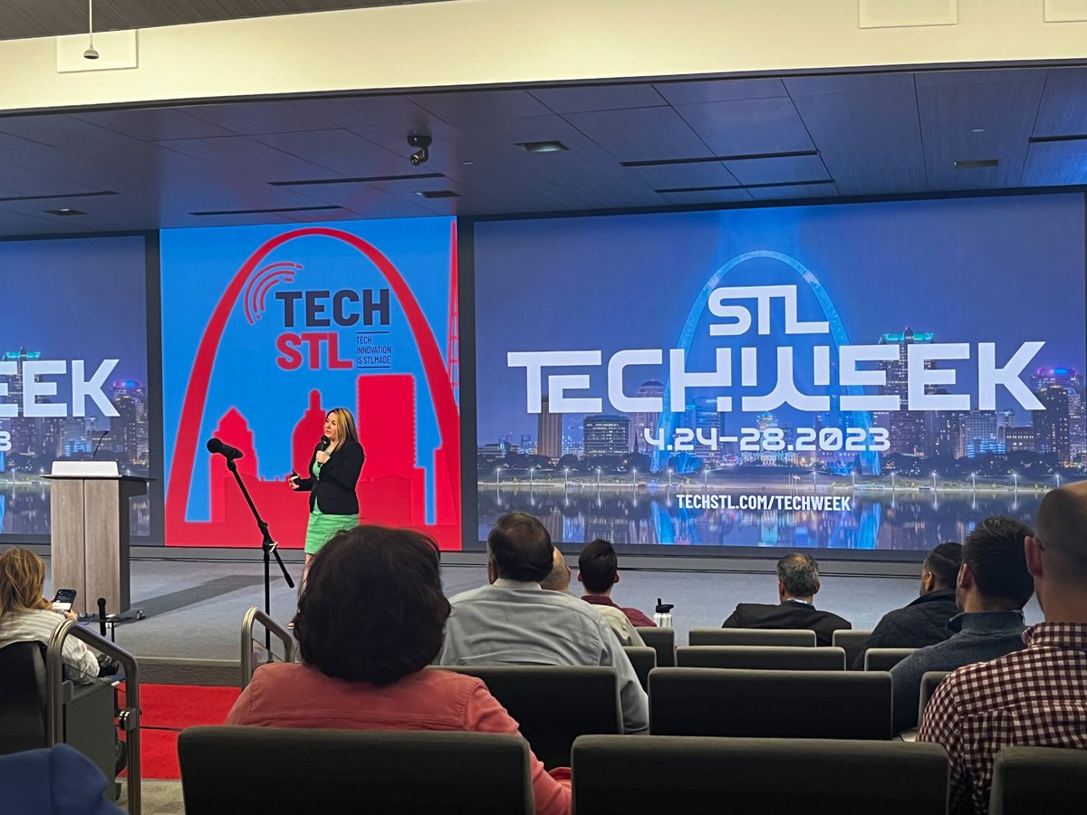 launchcode's tweet image. What a great way to kick off #STLTechWeek! We are proud to represent LaunchCode during the opening ceremony. Looking forward to a great week of events! 🚀