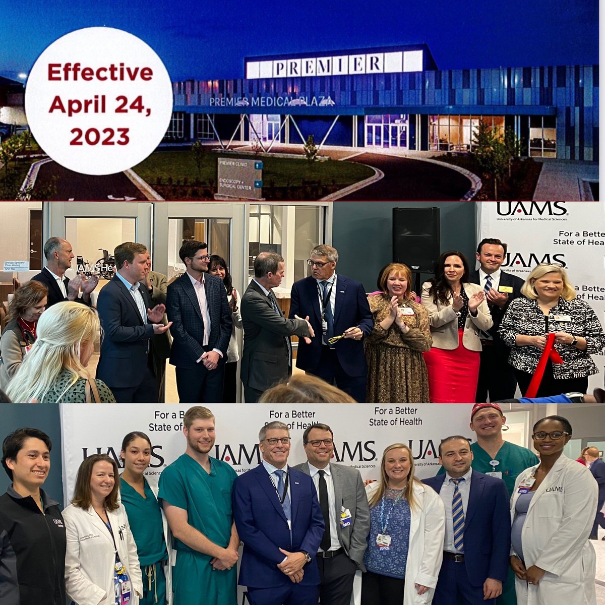 bmachadomd's tweet photo. Today the New UAMS Urology Clinic was open! @WolfMD12 @UrologyUAMS @uamshealth @rileyendouro https://t.co/8iUYfNNa5C