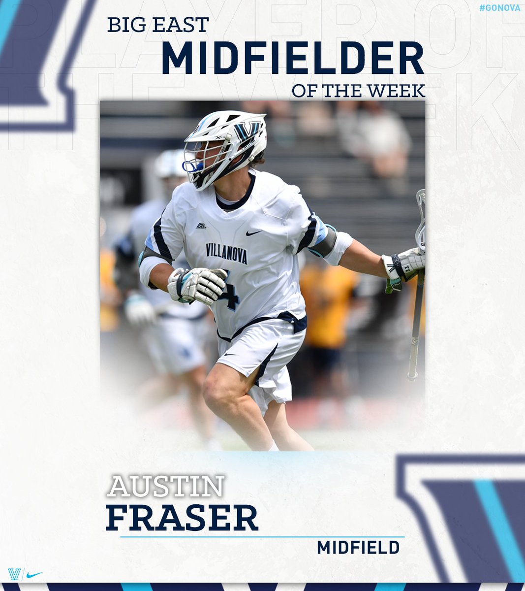 NovaLacrosse's tweet photo. Congratulations to Austin Fraser and Justin Coppola on earning BIG EAST weekly honors after our win over Marquette! #GoNova https://t.co/m7ETyHltAl