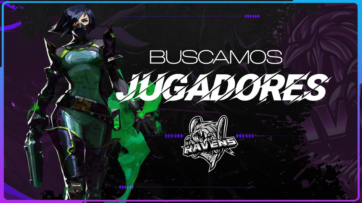 Desde Ravens abrimos trys para el roster de <a href="/VALORANTes/">VALORANT</a> !!

Estamos buscando a un player que se adapten a roles como entry, centinela o smoker(se valora el IGL) con un nivel aproximado de inmortal+ 

horario de 19:00 a 23:00 y posibilidad de desplazarse para LAN. Nuestro objetivo