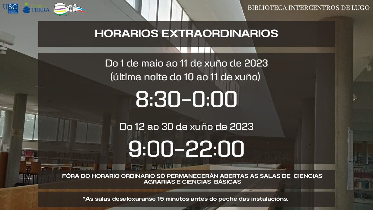 Biblioteca Intercentros do Campus de Lugo (USC) tweet media