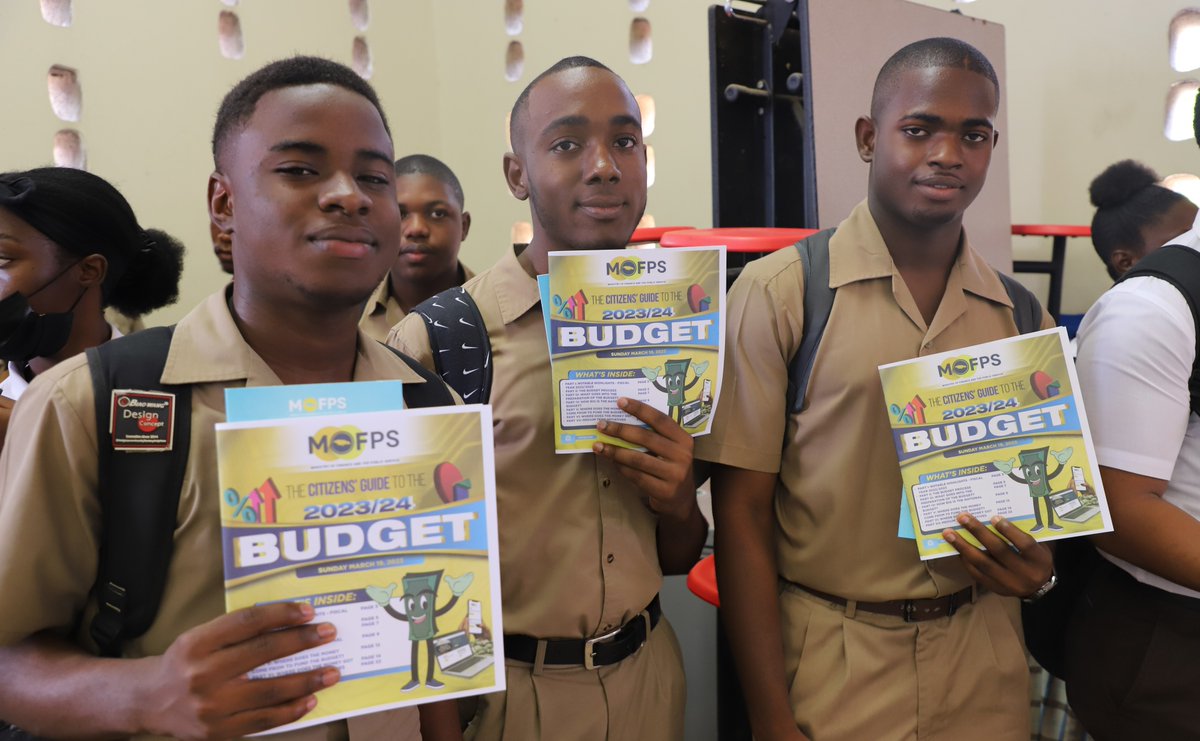 Ministry of Finance Jamaica on Twitter "Thanks to Camperdown High