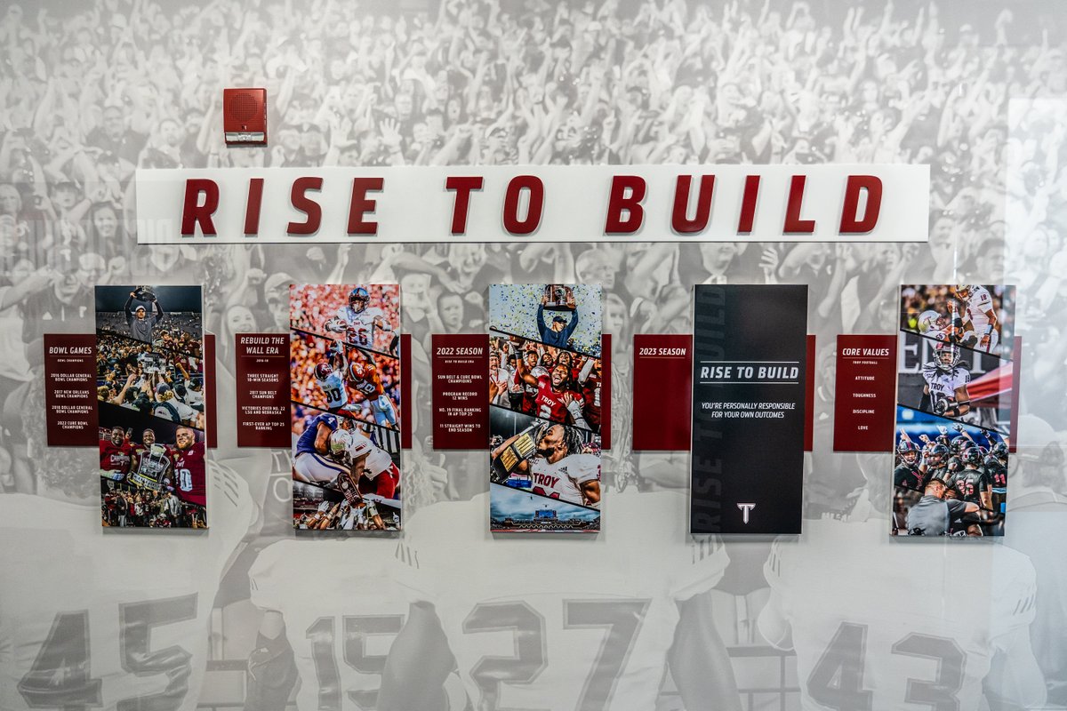TroyTrojansFB's tweet photo. A little spring redecorating in the 🏠

#RiseToBuild | #OneTROY ⚔️🏈 https://t.co/sF6RHofcHk