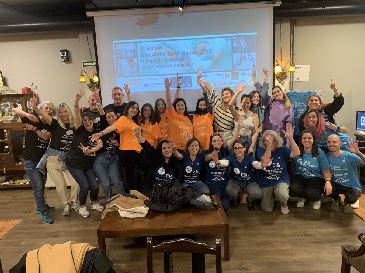 bcnsalutgames's tweet photo. Grup BN d’escape room dels @bcnsalutgames 2023. Els equips de @parctauli @barnaclinic @CAPSBEsq #ciscotxeres i @hospitalclinic al @escapehuntbcn L’olimpíada solidària de la #salut i #recerca. 🔎🔍🔎🔍🕵️🕵️🕵️Moltes gràcies a @LindeGasEspana per posar color a l’olimpíada https://t.co/RlBEtnuXG1