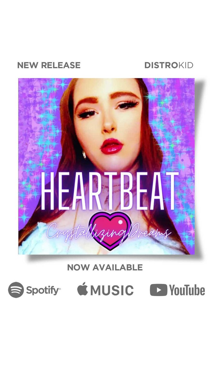 CrystallizingD's tweet photo. Check Out My FIRST ALBUM 'HeartBeat' VIA SPOTIFY (SOON TO COME TO OTHER STREAMING PLATFORMS THIS COMING WEDNESDAY) 4/26/23!! ๐
https://t.co/DJ8ktfSGYS
.
.
.
#NewMusic2023 #NewFemaleSinger2023 #NewFemaleSinger #NewSingersof2023 #2023singers #indiepop #dreampop https://t.co/x0rPuZRDAy