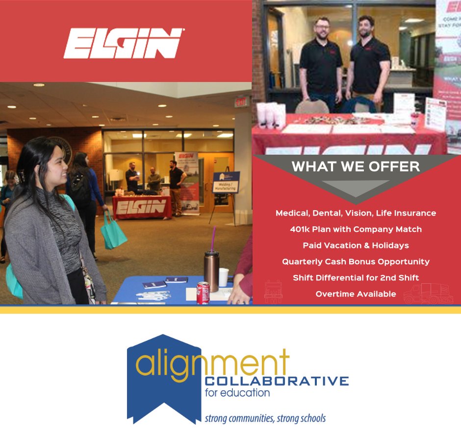 elginsweeper's tweet photo. Thanks to the Alignment Collaborative for Education Employment Job Fair for helping us to connect with students from District U-46 and 301 at Elgin Community College. Thanks for stopping by to learn more about our team.
#ElginSweeper #WeAreU46 #U46EducationalPathways #RocketFwd https://t.co/1b0wcfrFnr