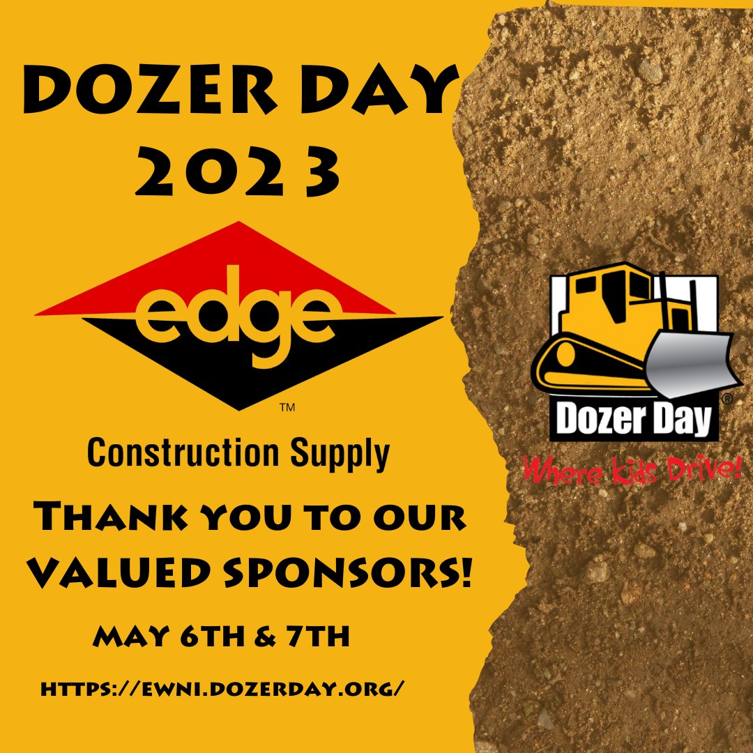 Big shout out and thank you to Dozer Day sponsor Edge Construction Supply!! They offer a vast selection of products and solutions for the construction and industrial markets.  Visit Edge Construction Supply Supply at edgecs.com to browse their complete product line!!