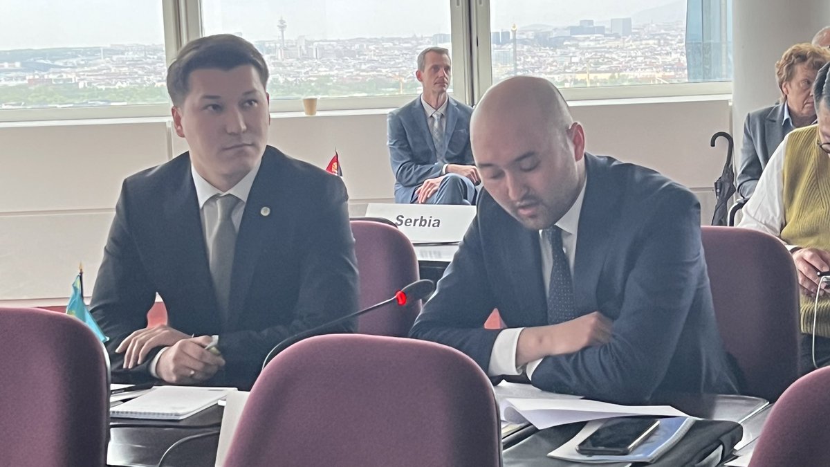 🇰🇿@MFA_KZ delegation introduced Nuclear Suppliers Group Participating Governments with latest developments in the export control system of Kazakhstan, incl. newly adopted Law “On the Control of Specific Goods”. #NSG #ExportControl #ViennaNSG