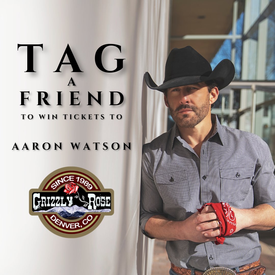 Aaron Watson joins us this Friday to end April on a high note!
Bring your concert buddy and your best pair of boots for this one…
We’ll draw a lucky winner this Thursday!