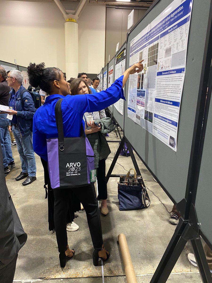 UfretLab's tweet photo. Yesh did a great job presenting her ARVO poster… lots of visitors… and then a nice lunch and beignets at Cafe Beignet! https://t.co/Fm1vHoyr2Z