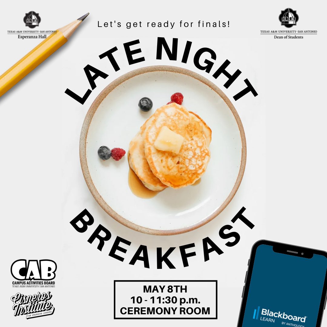 CABTAMUSA's tweet photo. Late night study? CAB’s got you covered with some yummy late night breakfast☕️🧇

Make sure to come out to the Ceremony Room on May 8th from 10-11:30 p.m. 
Make sure to bring your study buddy🤓 https://t.co/JaoNnuhdQ3