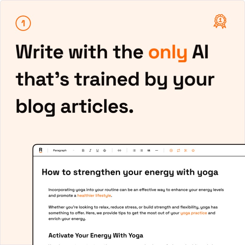 calconverts's tweet photo. Tired of boring, inaccurate AI articles?

Me too.

So I built Reword, an editor that learns from your blog and can cite itself.

We did what ChatGPT couldn't.

Don't believe me? Try it for free...