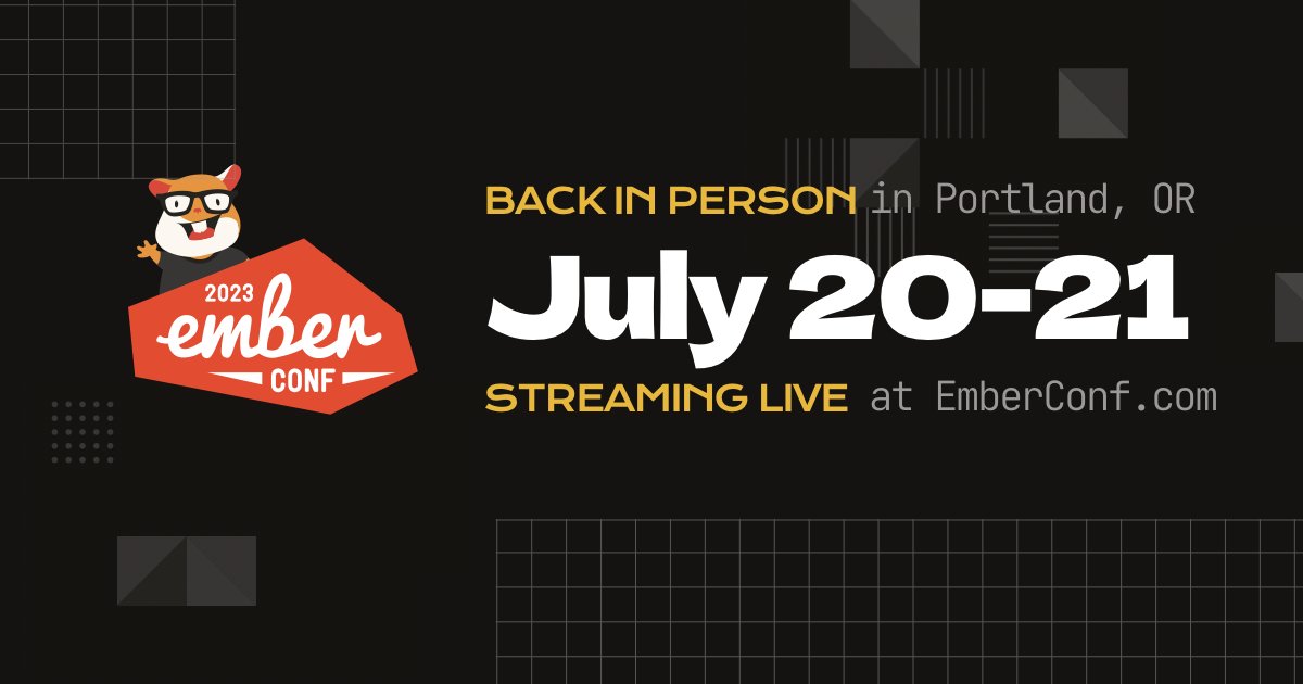 The 2023 @EmberConf schedule is live, and tickets are on sale! Join us in Portland for our first event back in person <3 Talks, workshops, friends and more! emberconf.com