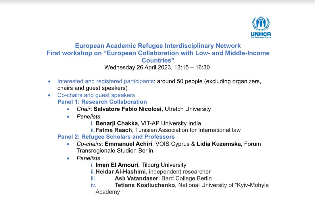 HeidarAlHashimi's tweet photo. Honored to be one of the Panelists in the first workshop organised by #EARIN. I am going to talk about some identified (Challenges and Barriers for Scholars of refugee background), highlighting my personal experience of seeking a fund for my PhD study and how it is difficult. https://t.co/MdSxkSeAS8