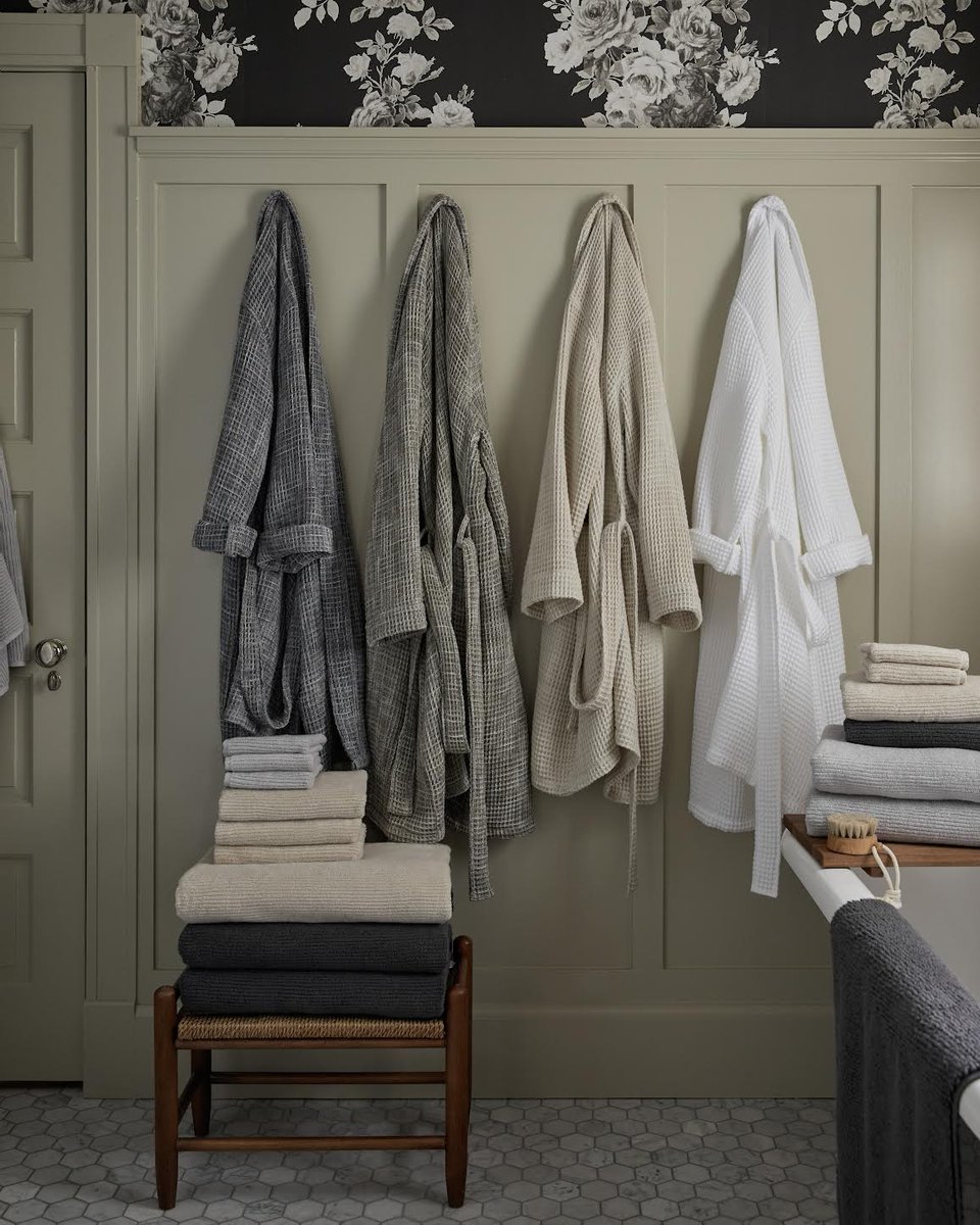 Our dream bathroom - stocked full of the softest, plush robes and towels for every day of the week.