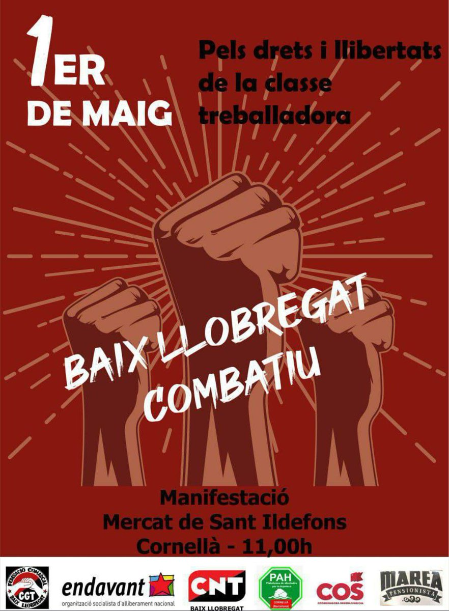Escalfant motors per dia internacional de la classe treballadora, el 1er de Maig. Per què ens volen invisibilitzats durant la resta de dies de l'any, la classe treballadora som el 99% de la societat. Mestres , infermeres, servei domèstic, mecànics, metgesses, <a href="/eiBaixLlobregat/">E.I. Baix Llobregat</a>