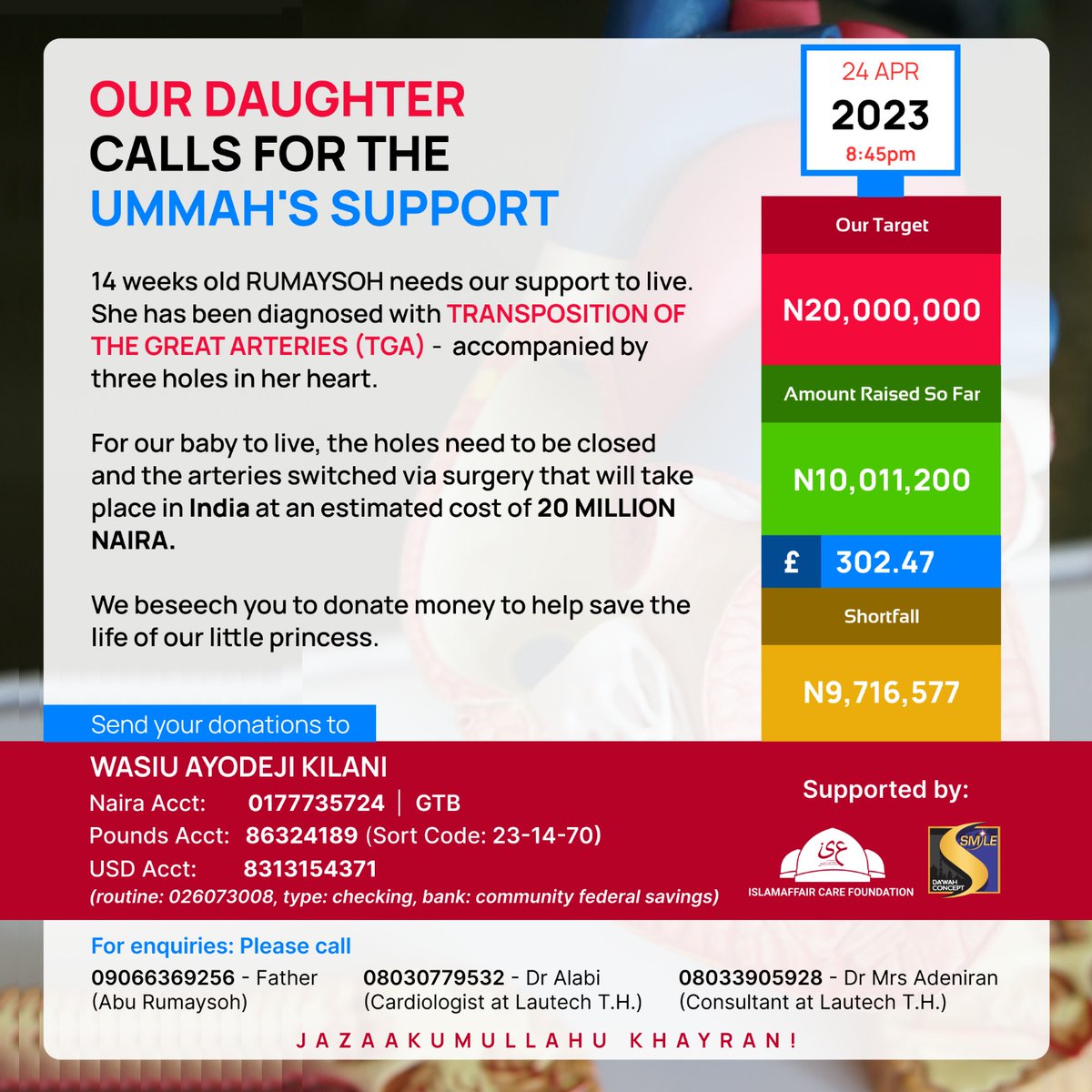 hibahhub's tweet photo. #savebabyrumaysohh
#donate
#nigerianmuslim
#nardymuslim 
#mufasatundeednut https://t.co/Tz5tvS10ZW