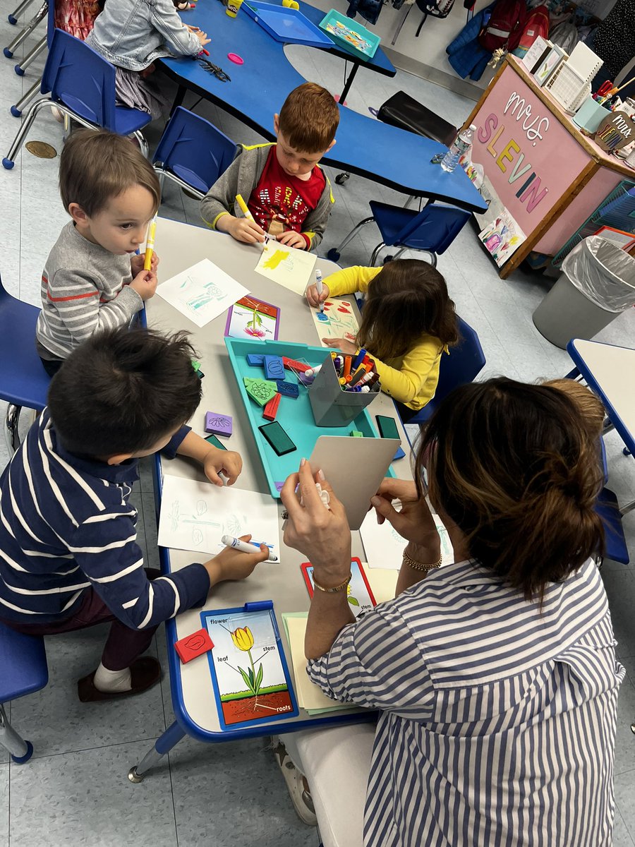 slevin_prek's tweet photo. Using stamps to show parts of a flower! Ask me what all the parts are starting with the roots! 🌹 #fhleads #gardenstudy https://t.co/PgEDExDu3W