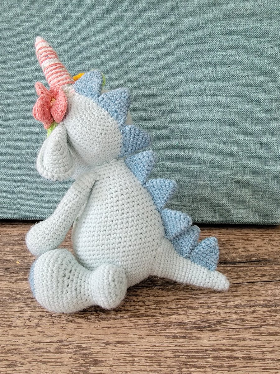 Dinocorn! 

Original pattern by @LittleAquaGirl