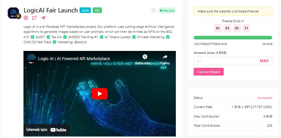 Softcap filled! ✅

$LOGIC presale continues on <a href="/pinkecosystem/">PinkSale (Pink Ecosystem)</a> 

To buy $LOGIC : pinksale.finance/launchpad/0xA6…