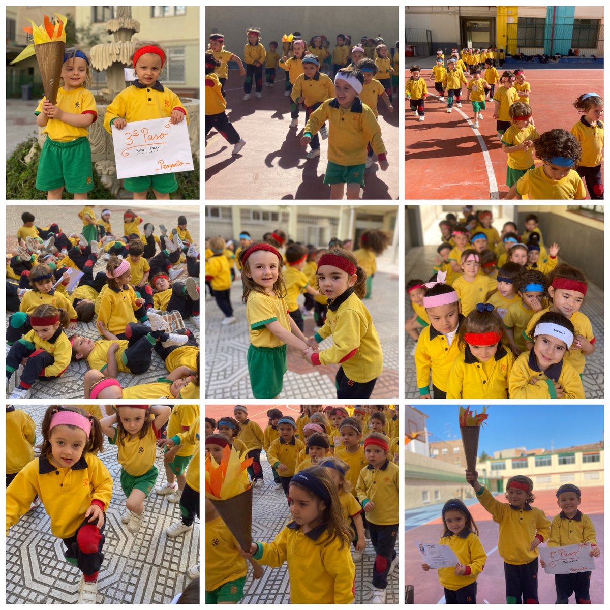 Los alumnos de #3años comienzan el #proyecto ”Preparados…Listos…Ya!”, 🏆🥇donde tendrán la #OPORTunidad de convertirse en deportistas olímpicos. #AprendizajeSignificativo en acción