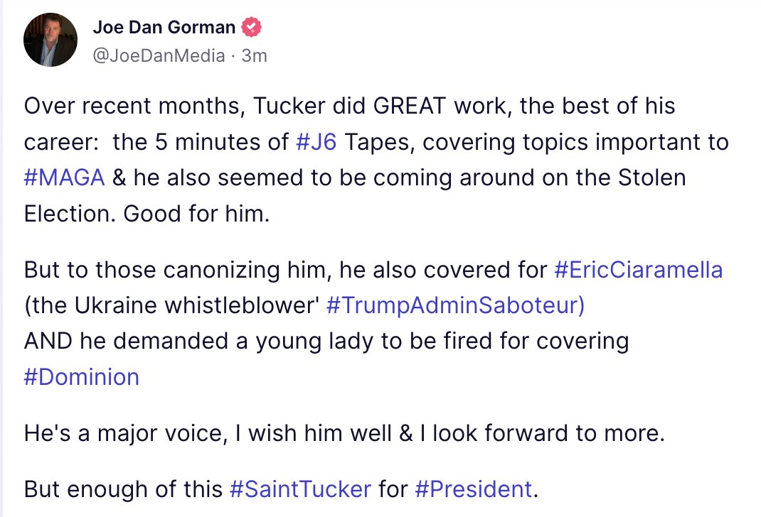 Over the past months, I've become a BIG Tucker fan and I'm excited to see his next chapter.

BUT let's #TapTheBrakes a bit before we get to #NauseaTown.

#SaintTucker for #President?