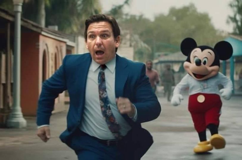 mandyevans's tweet photo. #DiSantis what kind of fool does not know better than to mess with Mickey? https://t.co/O4aNyofBmd