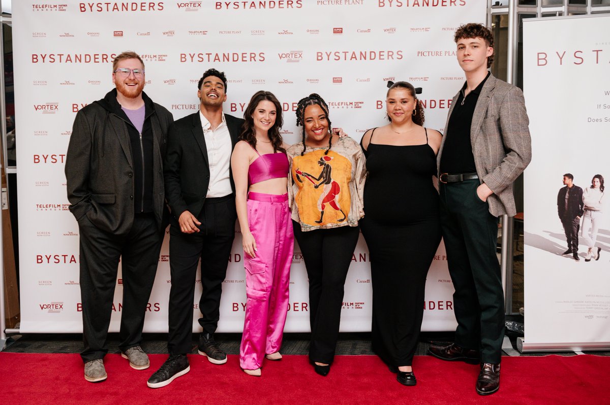 .<a href="/Koumbie/">Koumbie</a>'s BYSTANDERS premiered Friday in #Halifax and is now playing in select theatres!

🎟 See the cities and upcoming screenings here: route504pr.com/bystanders?fbc… #Bystanders #CdnFilm #CdnTalent