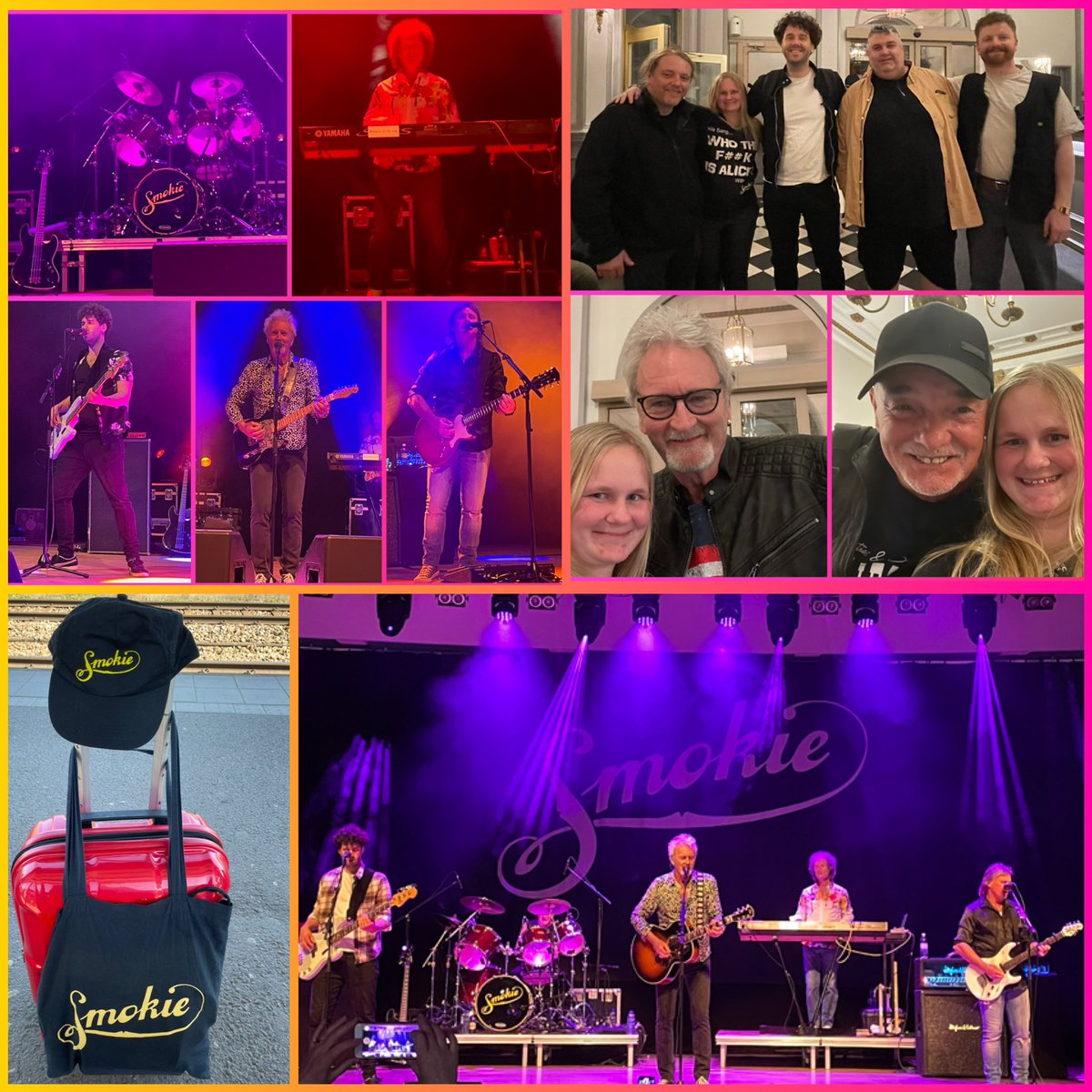 LottaMedling's tweet photo. Jag har haft en jättebra 114 mil lång SMOKIE~helg &amp; så roligt att träffa dem igen!😃😍😎🤩🤗🥳🙋‍♀️💃🤳👚📝💁‍♀️❤️👍💝🎉🚗🚂💨🗺🏤🎼🎫🎧🍷🙌💎🚬👑👥🤘🎸🎹🥁🎤🤟🎶 💞🇸🇪💖🎊 @smokieofficial #smokieband 
#SmokieTheGoldenHitsTour #VIP #VIPgäst #L8sSmokieturne2023 #smokiefan https://t.co/WLHy0BM2E8