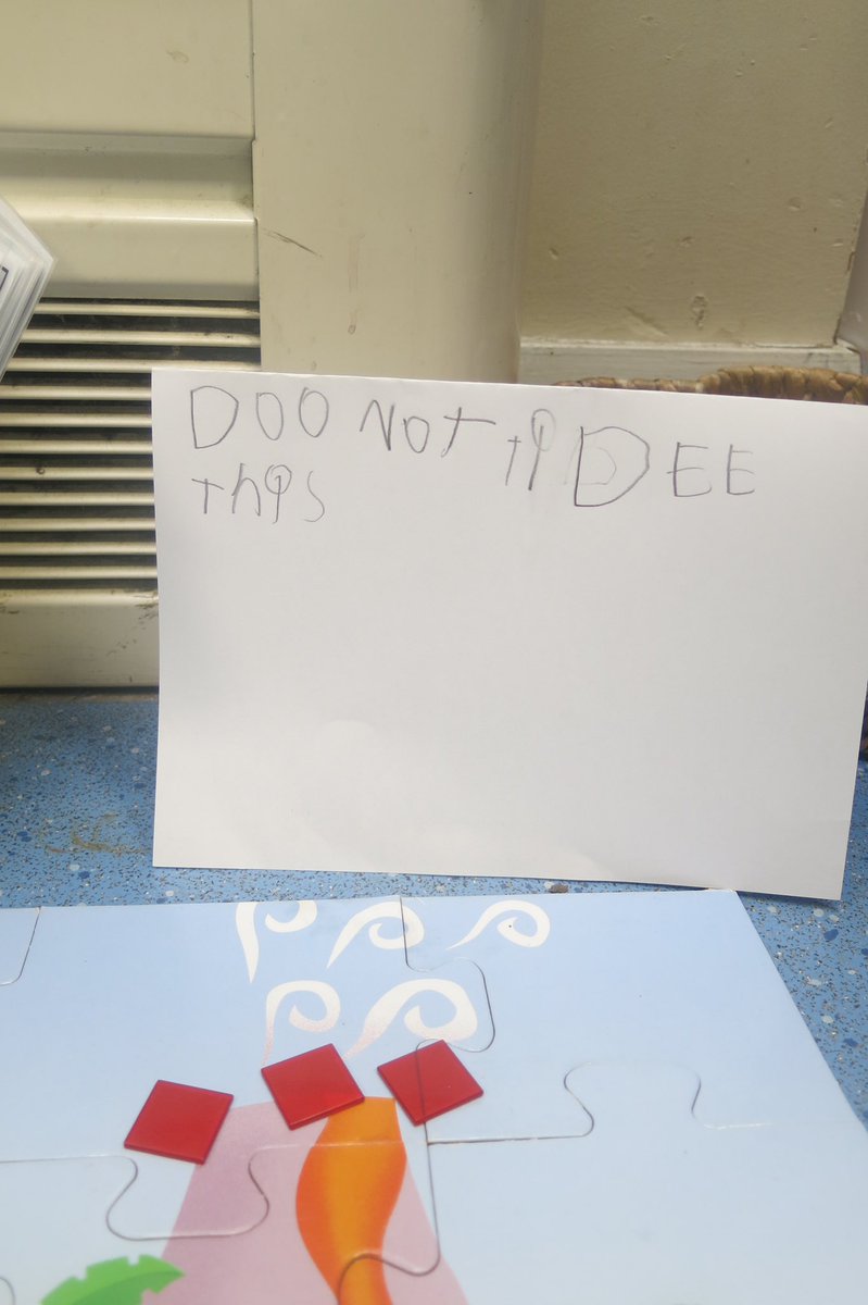 misssmythe_HT's tweet photo. You will find signs like this all over our classroom π
Writing for a purpose is my favourite writing to see ππ
#EYFS #EarlyYears #EY #EYWriting #WritingForAPurpose https://t.co/w8rxynhuuQ