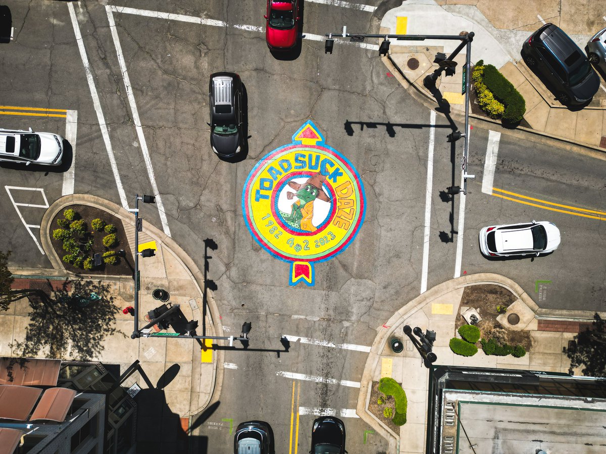 The Square is re-striped and ready for all the corn dogs and lemonade and everything-on-a-stick. 11 more days. 

<a href="/BaptistHealthAR/">Baptist Health</a> | <a href="/ConwayHyundai/">Chris Crain Hyundai</a> and Genesis of Conway