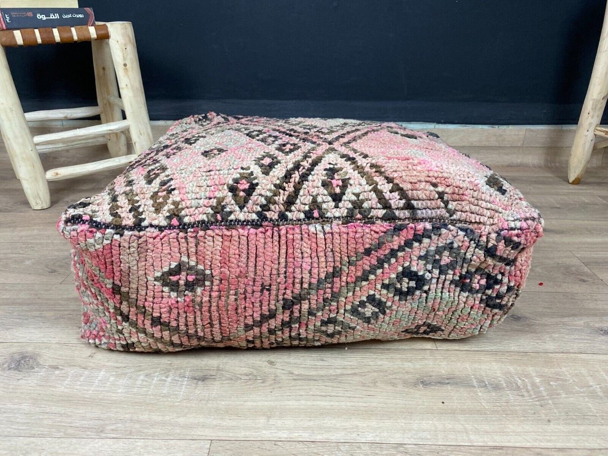 Excited to share the latest addition to my #etsy shop: Moroccan Kilim Pouf, Floor Pouf, Vintage Moroccan Ottoman, Beni Ourain Square Pouf, Yoga Meditation Cushion, Outdoor Pink Kilim Pillows etsy.me/3n3LuMo #no #bedroom #bohemianeclectic #outdoorkilimpillow #be