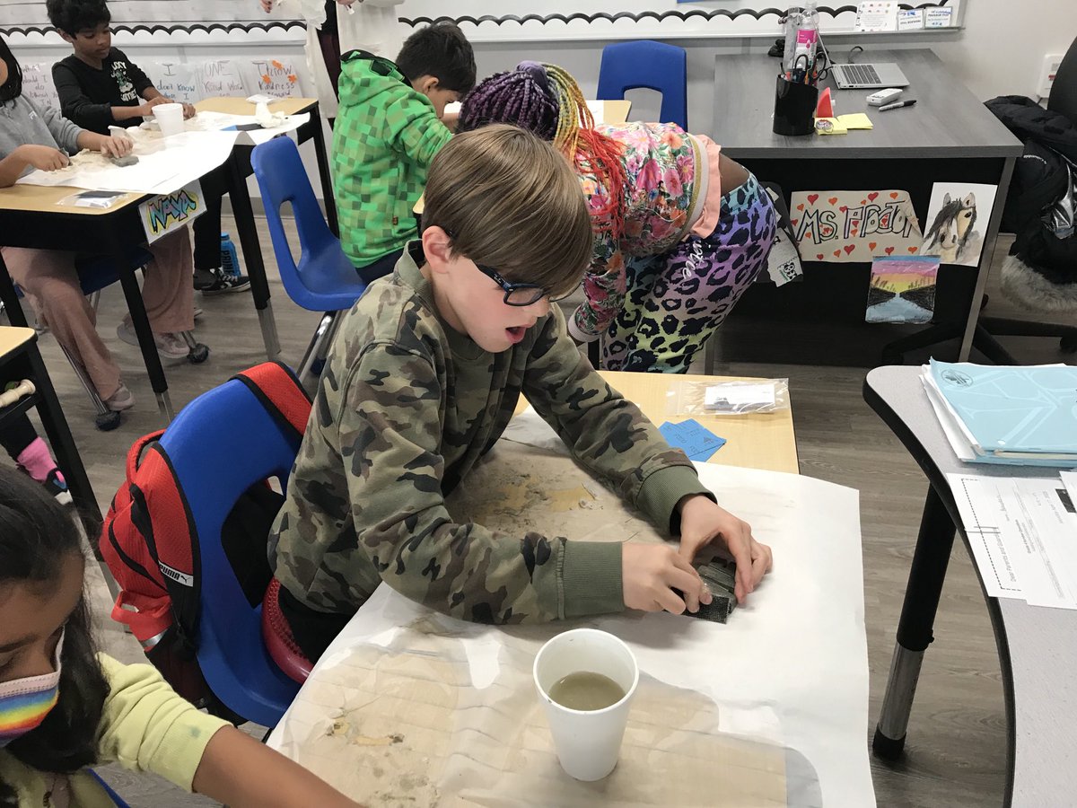 OurLourdes's tweet photo. Our Grade 4 students have been working with soapstone for the past couple days.  Great work boys and girls! https://t.co/5e0eLB2iMx