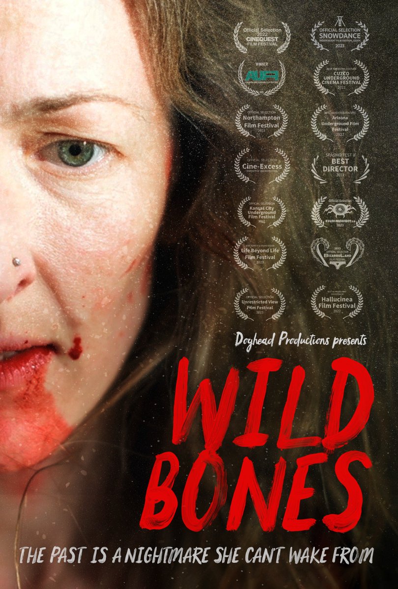 #NorthamptonFF 2023 selection: Wild Bones (18). Very excited to be screening this feature film Northampton Director Jack Jones. Look at all those laurels!   northamptonfilmfestival.eventive.org/films/6443f676… Screening on Sat 27 May at 8:00 PM with 2 short films before it.