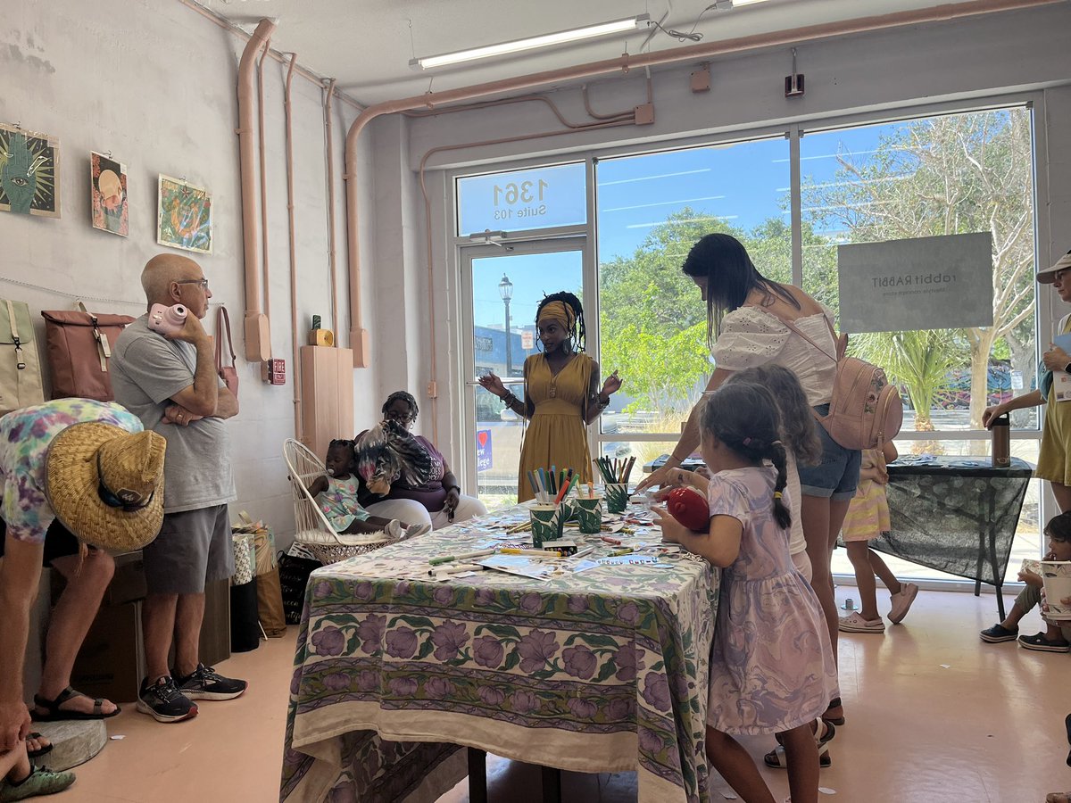 BTollefsonTPF's tweet photo. What a fantastic morning @rabbitrabbitsrq yesterday!
 
Book making with @caelumsculptoris
 
Spoken word poetry with @whitthepoet
 
Fun for the whole family!
 
#RemakeDays 
#SuncoastRemakeDays 
@remakelearningdays @SuncoastCGLR @ThePattersonFdn https://t.co/4xhwYDRypE
