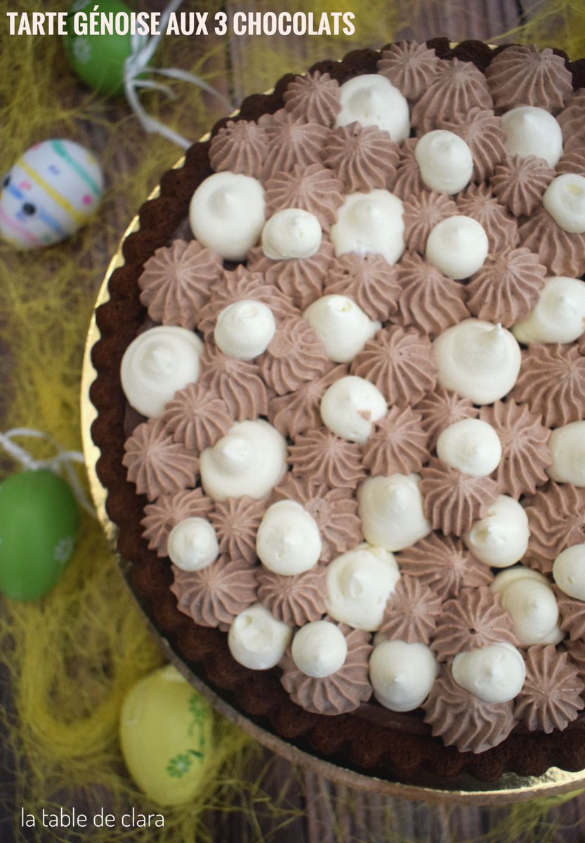 cofooders's tweet photo. #Recette via @latabledeclara Tarte génoise aux 3 chocolats 👉 https://t.co/kpwRiwoqxU #tarte #genoise #chocolat #desserts #patisserie #gourmand https://t.co/XM5sYV5azU