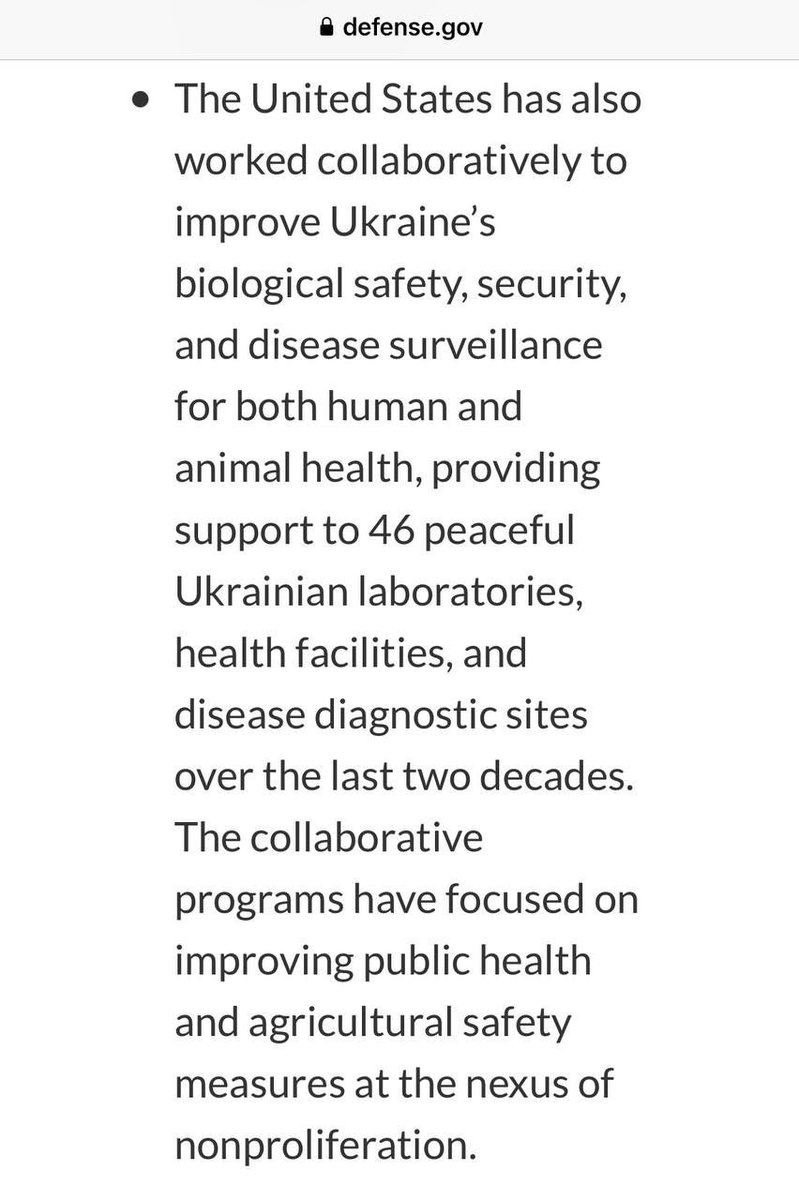 SprinterPress's tweet photo. 🇺🇸 The Pentagon has admitted to funding 46 "peaceful biological laboratories" in Ukraine https://t.co/zWdm5kIgDH