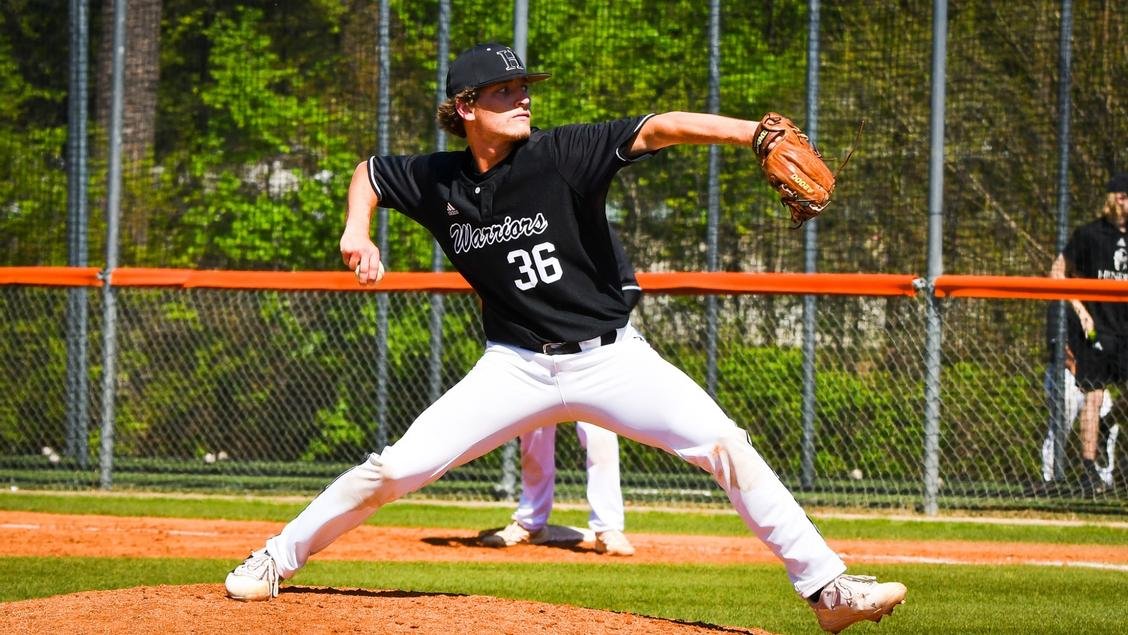 HendrixWarriors's tweet photo. ⚾️ | SAA POTW

Could it have been anyone else? 😏

Miles Schluterman earns Pitcher of the Week honors after tossing a complete-game shutout versus #2 BSC on Saturday. 

The sophomore Arkansan recorded 5 Ks and 0 BBs in 7.0 IP of 2-hit ball.

#WeAreWarriors | #RollDrix https://t.co/GrMAtNhtsQ
